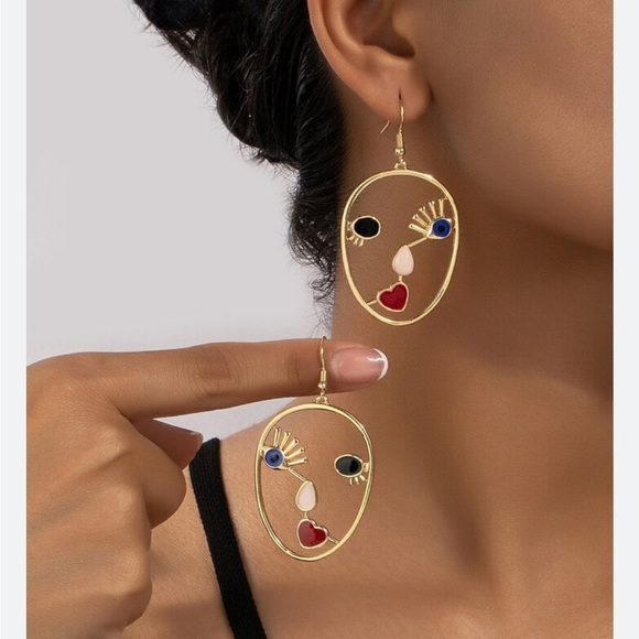 Fashion Nova Face Your Fears Abstract Earrings - Picture 5 of 14